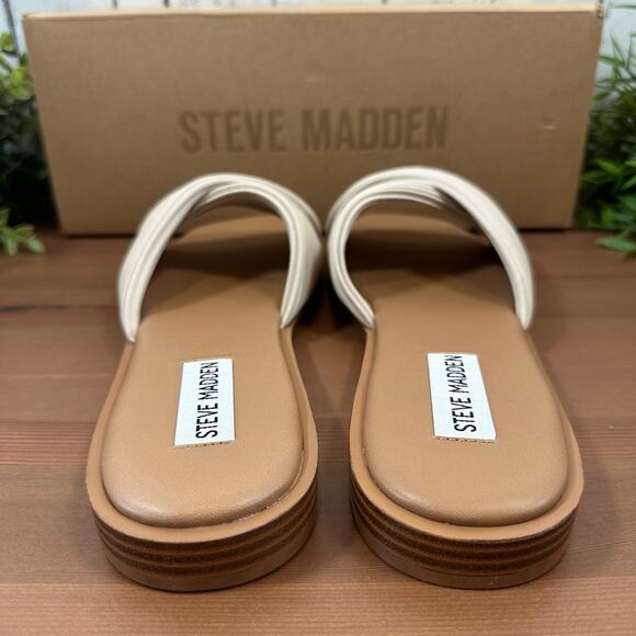 Steve Madden Women's Cream Sandals - Picture 5 of 5